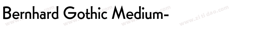 Bernhard Gothic Medium字体转换
